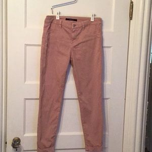 J Brand Dusty Rose Chinos with cuffed leg